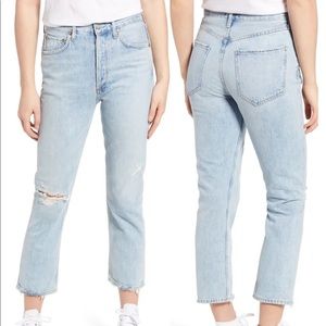 Agolde Riley jeans in Shatter